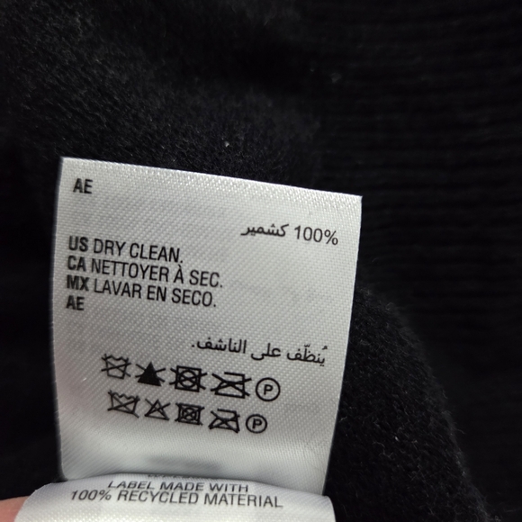 NWT Men's Cashmere Cardigan Sweater by Club Room Black Size Medium - Picture 11 of 11